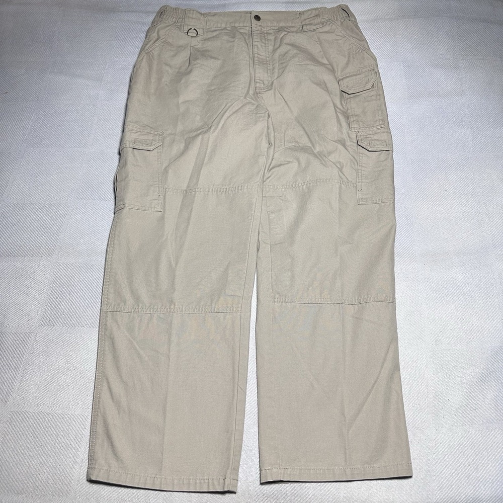 5.11 Tactical Canvas Cargo Pants 38x30 Khaki Utility 7‎ Pocket Military Uniform